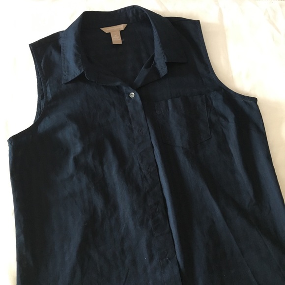 Banana Republic Tops - Banana Republic Short Sleeve Shirt Sz Medium Blue